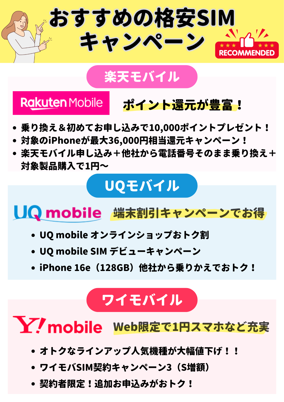 格安SIM　キャンペーン